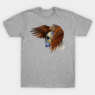 indian native Eagle sugar Skull T-Shirt